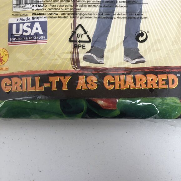 Burger Child Costume Rubies Foam Hamburger Halloween One Size Food - Picture 5 of 10